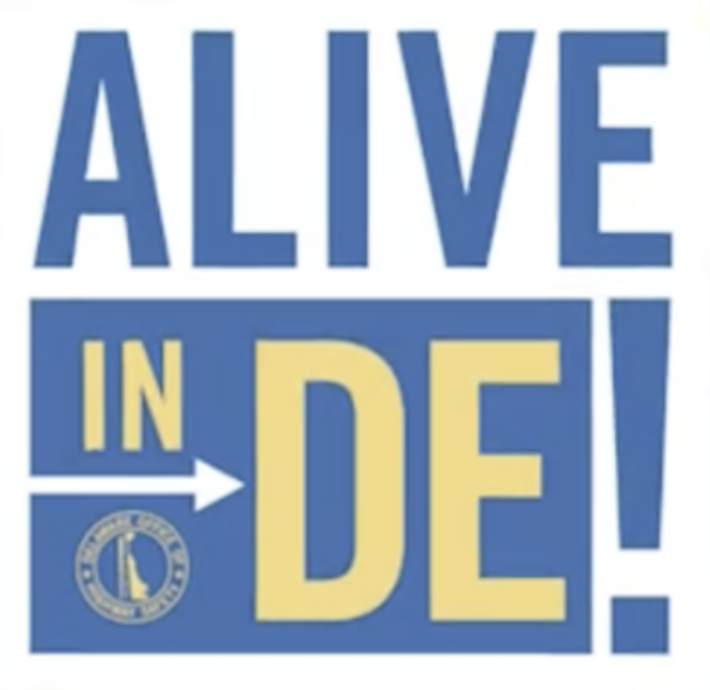 Alive in DE logo